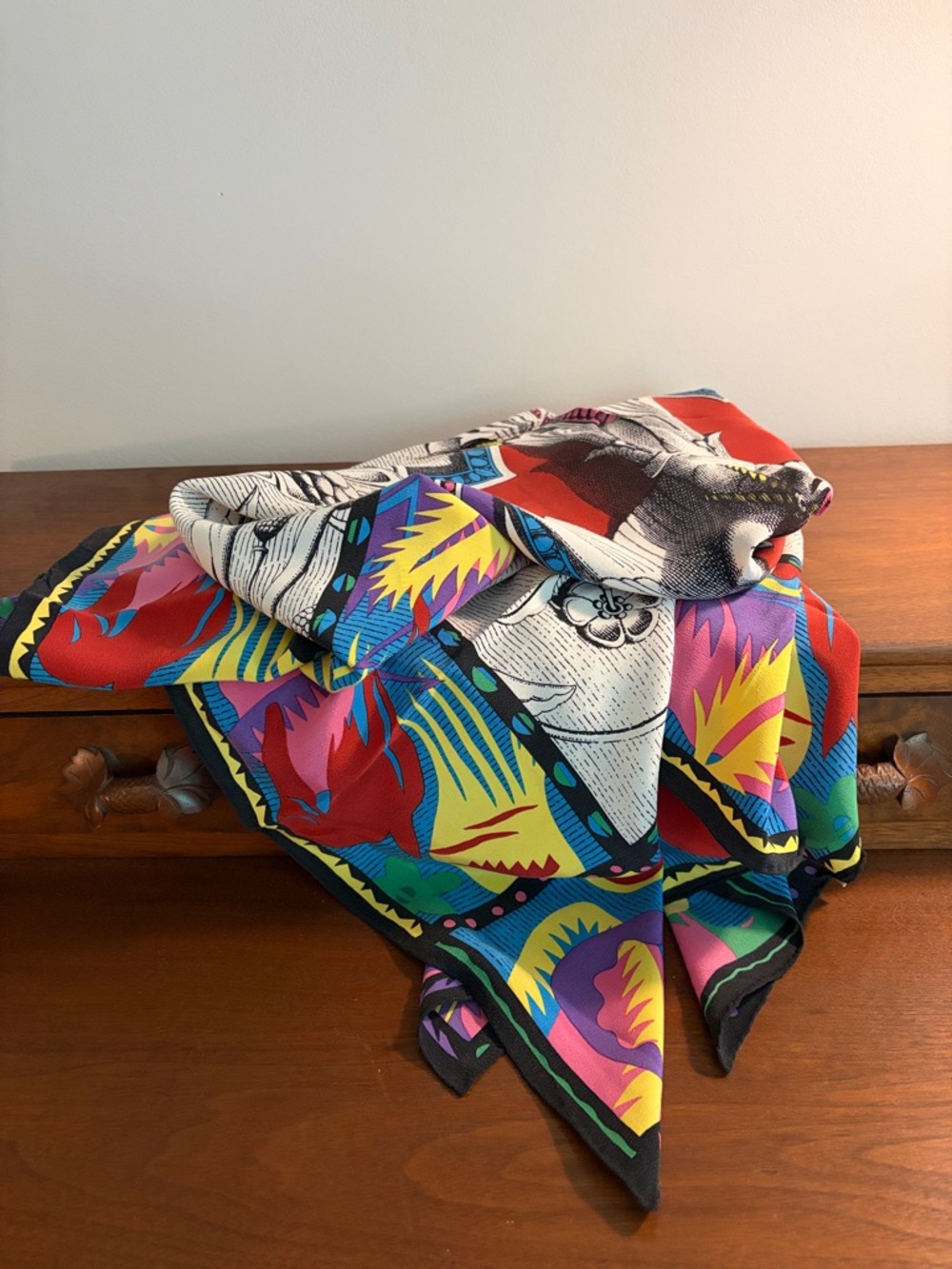 Vintage NWT Timney-Fowler go>Silk Scarf